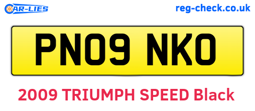 PN09NKO are the vehicle registration plates.