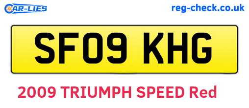 SF09KHG are the vehicle registration plates.