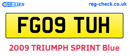 FG09TUH are the vehicle registration plates.