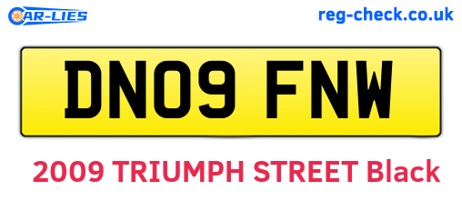 DN09FNW are the vehicle registration plates.