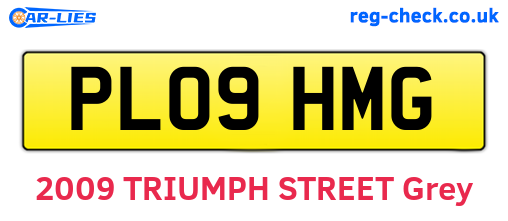 PL09HMG are the vehicle registration plates.