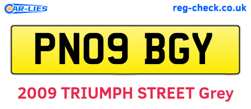 PN09BGY are the vehicle registration plates.