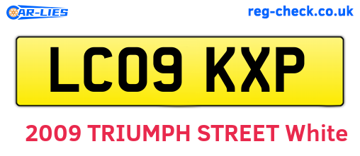 LC09KXP are the vehicle registration plates.