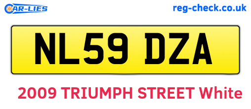 NL59DZA are the vehicle registration plates.