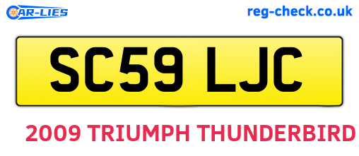 SC59LJC are the vehicle registration plates.