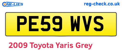 Grey 2009 Toyota Yaris (PE59WVS)