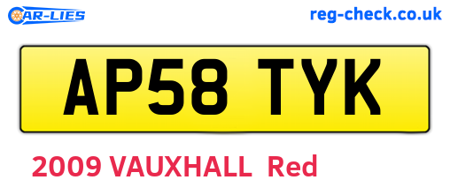 AP58TYK are the vehicle registration plates.