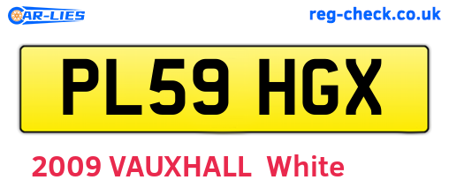 PL59HGX are the vehicle registration plates.