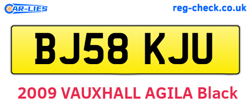 BJ58KJU are the vehicle registration plates.