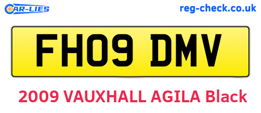 FH09DMV are the vehicle registration plates.