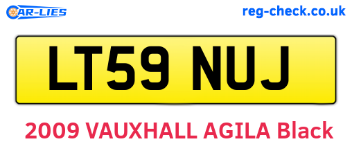 LT59NUJ are the vehicle registration plates.