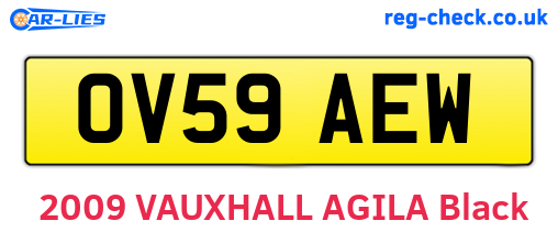 OV59AEW are the vehicle registration plates.