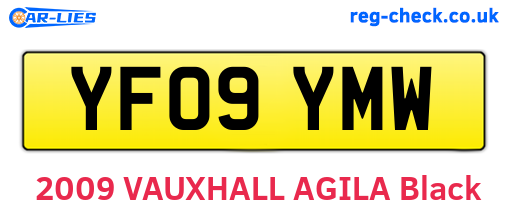 YF09YMW are the vehicle registration plates.