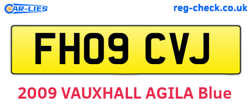 FH09CVJ are the vehicle registration plates.