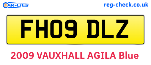 FH09DLZ are the vehicle registration plates.