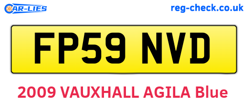 FP59NVD are the vehicle registration plates.
