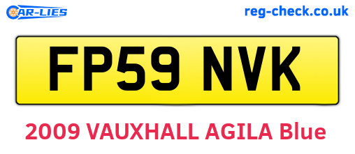 FP59NVK are the vehicle registration plates.