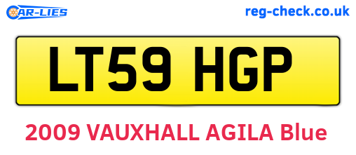 LT59HGP are the vehicle registration plates.