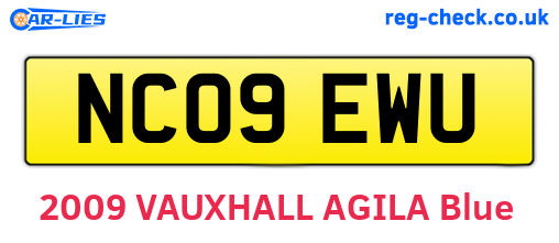 NC09EWU are the vehicle registration plates.