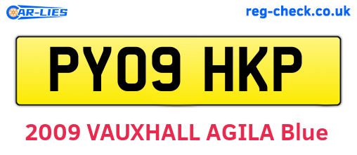 PY09HKP are the vehicle registration plates.
