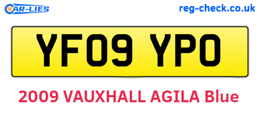 YF09YPO are the vehicle registration plates.