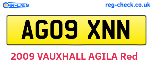 AG09XNN are the vehicle registration plates.