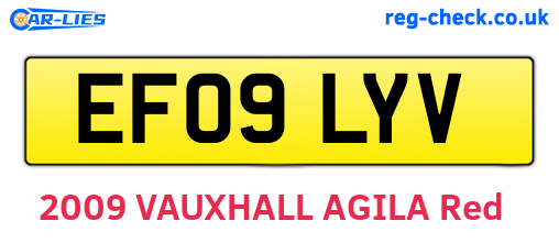 EF09LYV are the vehicle registration plates.