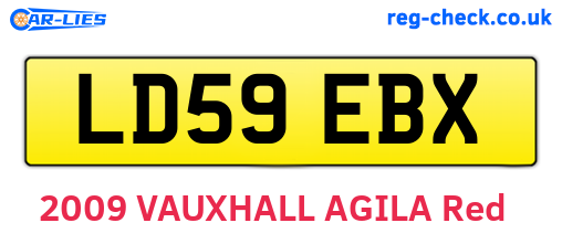 LD59EBX are the vehicle registration plates.