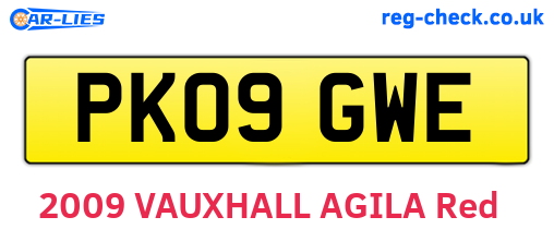 PK09GWE are the vehicle registration plates.