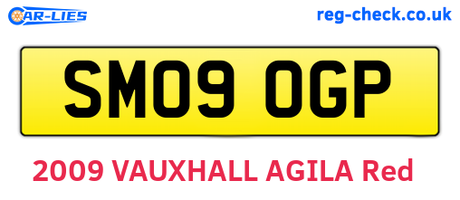 SM09OGP are the vehicle registration plates.