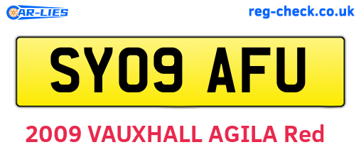 SY09AFU are the vehicle registration plates.
