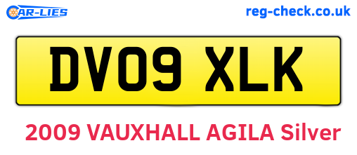 DV09XLK are the vehicle registration plates.