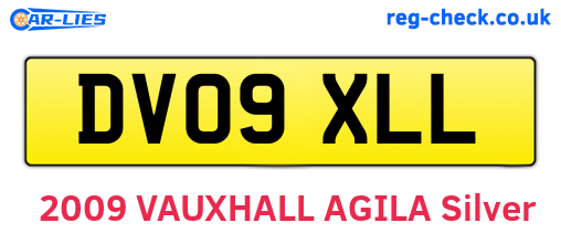 DV09XLL are the vehicle registration plates.