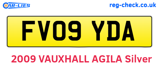 FV09YDA are the vehicle registration plates.