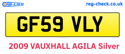 GF59VLY are the vehicle registration plates.