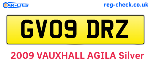 GV09DRZ are the vehicle registration plates.