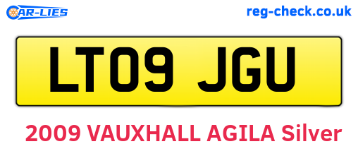 LT09JGU are the vehicle registration plates.