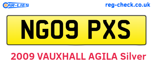 NG09PXS are the vehicle registration plates.
