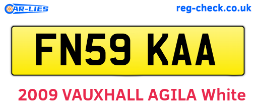 FN59KAA are the vehicle registration plates.