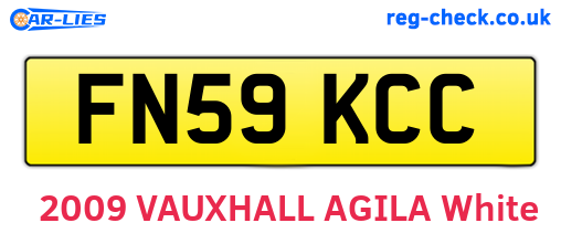 FN59KCC are the vehicle registration plates.