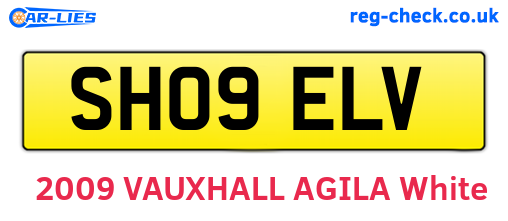 SH09ELV are the vehicle registration plates.