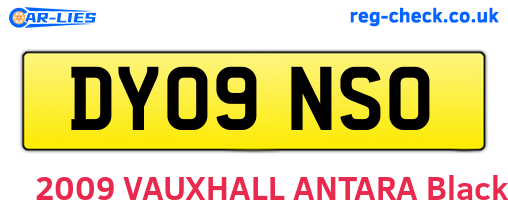DY09NSO are the vehicle registration plates.