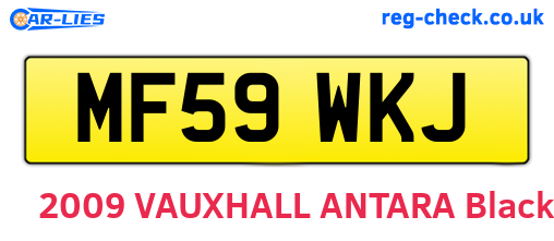 MF59WKJ are the vehicle registration plates.