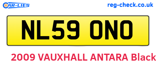 NL59ONO are the vehicle registration plates.