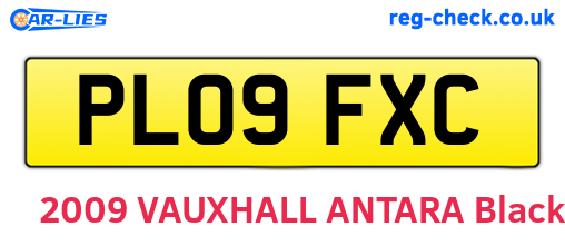 PL09FXC are the vehicle registration plates.