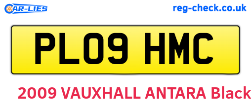 PL09HMC are the vehicle registration plates.