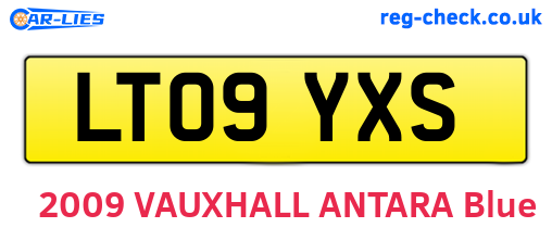 LT09YXS are the vehicle registration plates.