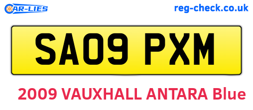 SA09PXM are the vehicle registration plates.