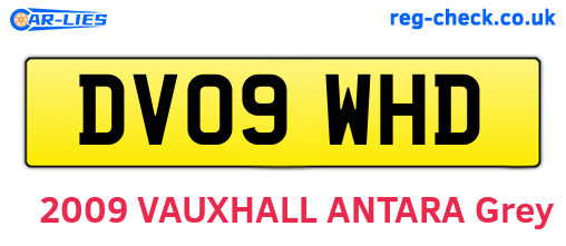 DV09WHD are the vehicle registration plates.