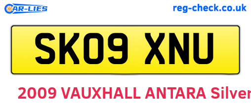 SK09XNU are the vehicle registration plates.